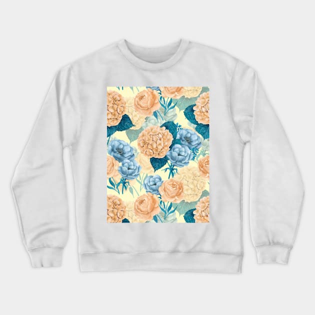 Spring garden watercolor 2 Crewneck Sweatshirt by katerinamk